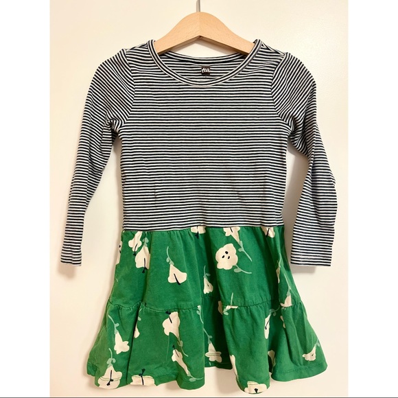 Tea Collection Tiered Skirt Dress, size 4 - Picture 1 of 4